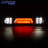 G-PLUS Rear LED Third Brake Light Compatible With 1999-2016 Ford F250 F350 F450 F550 SD Super Duty,3RD Cargo Led Tail Lamps Clear lens Chrome Housing Tercera Luz De Freno