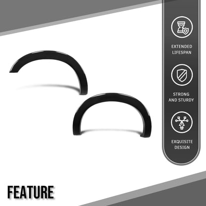 G-PLUS 4PCS Fender Flares Compatible with Ford F250 F350 Super Duty 2011-2016, Left & Right Wheel Trim Opening Molding, Factory Style