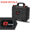 G-PLUS Graded Card Storage Box Fit BGS PSA SGC FGS Graded Sports Trading Cards, Hold 75 Graded Cards or 250 Ungraded Cards Heavy Duty Weatherproof Case Red And Black