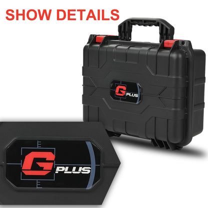 G-PLUS Graded Card Storage Box Fit BGS PSA SGC FGS Graded Sports Trading Cards, Hold 75 Graded Cards or 250 Ungraded Cards Heavy Duty Weatherproof Case Red And Black