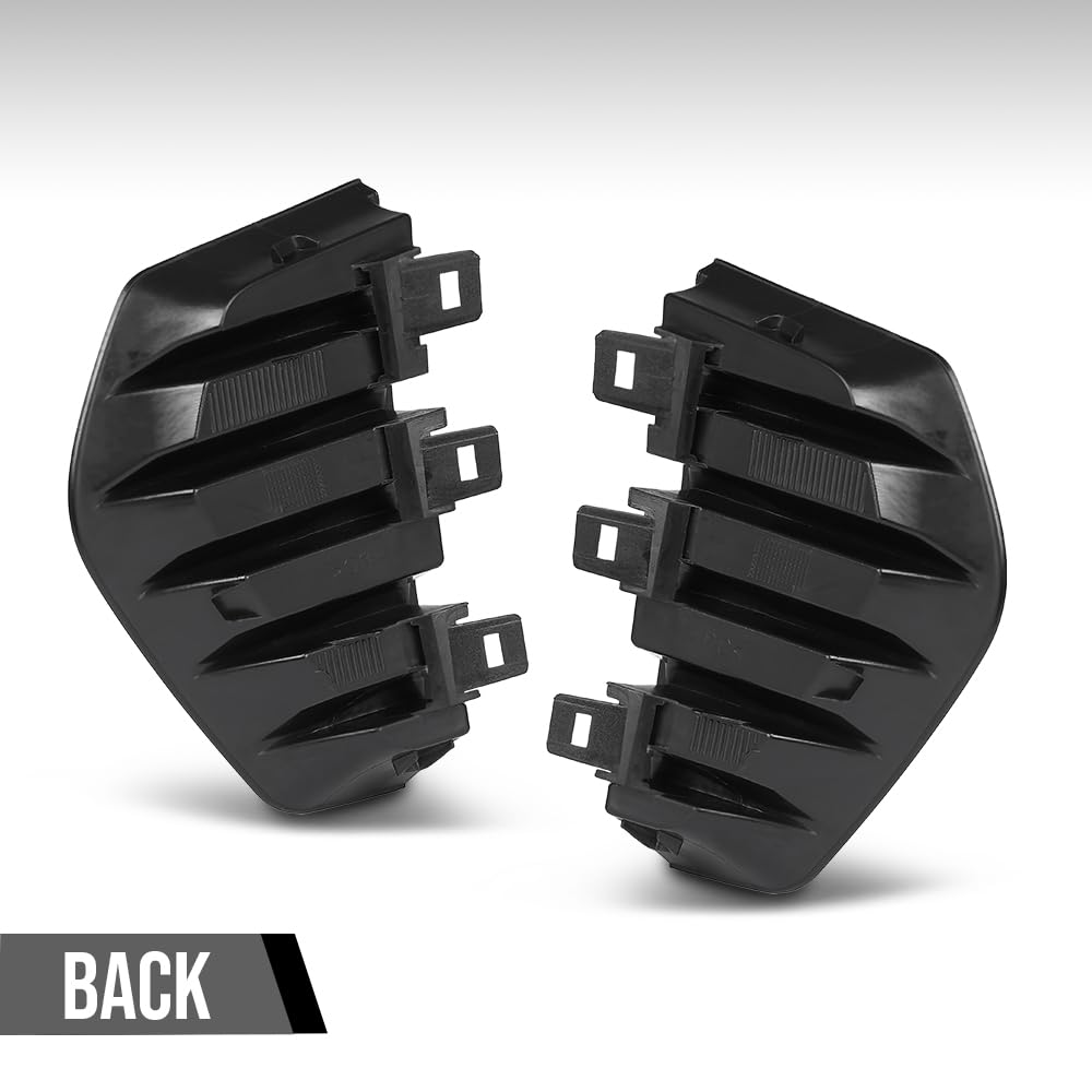 G-PLUS Bumper Cover Grilles Pair Compatible with Cadillac XT4 2019 2020 2021 2022 2023 2024 GM1038293, 191275994511 Glossy Black