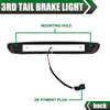 G-PLUS LED Third Brake Light Compatible With 07-14 Chevy Silverado/GMC Sierra,3RD LED Bar Brake/Cargo Light,Type I (Smoky lens Chrome Housing Amber Reflector)