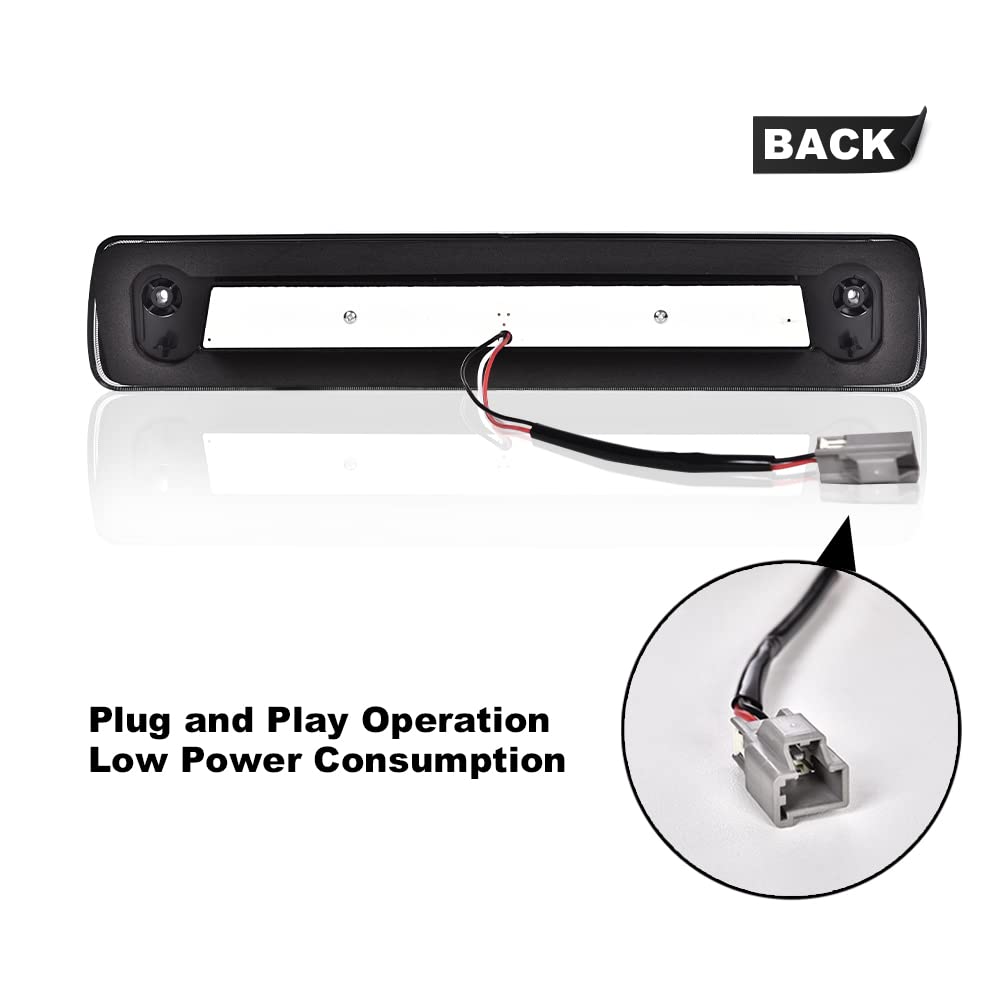 G-PLUS Rear High Mount 3RD Third I Brake Light Stop Tail light Lamp Compatible with Colorado 2015 2016 2017 2018/Canyon GM25971002 52019397 Rear Cab Roof Tail Center Lamp