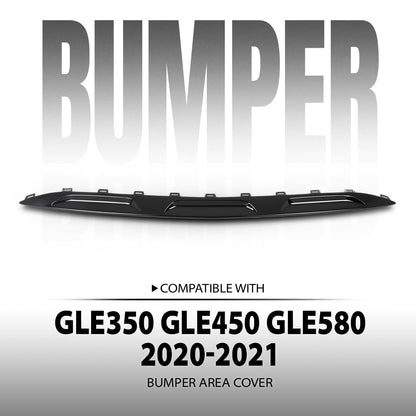 G-PLUS Front Bumper Lower Molding Trim Compatible with Benz W167 GLE-Class GLE350 GLE450 GLE580 2020-2022 A1678857003, 1678857003 Glossy Black