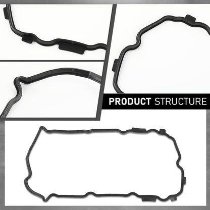G-PLUS Left and Right Engine Valve Cover w/Gasket Compatible with Nissan Murano 2009-2014/Fit Nissan Quest 2011-2014 V6 3.5L DOHC Petrol