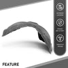 G-PLUS Front Right Fender Liner Inner, Compatible with Lincoln MKC 2015-2019, Passenger Side, EJ7Z16102A, EJ7Z16103B
