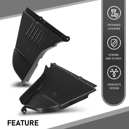 G-PLUS Engine Splash Shield Driver and Passenger Side Compatible with BMW 525i/530i Base 2004-2007,Fit BMW 545i 2004-2005,Fit BMW 525xi/530xi/550i/M5 Base 2006-2007 51717033754 51717033753
