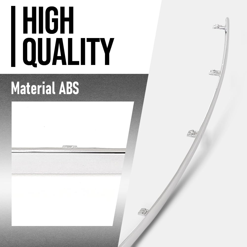 G-PLUS Rear Left Side Bumper Trim Compatible with Benz E350 E550 Base Coupe 2-Door 2010-2013 Fit Models Without AMG Styling Package 2078852221, MB1159114 Silver