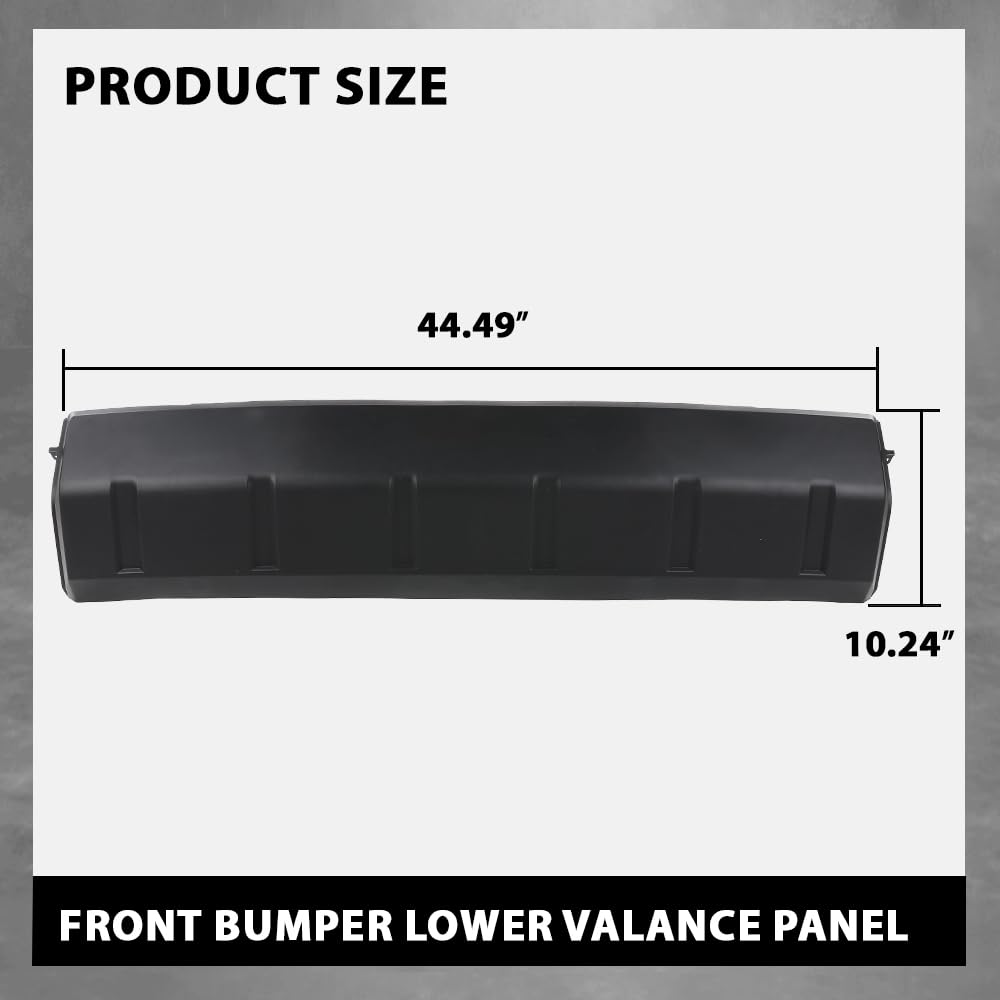 G-PLUS Front Bumper Lower Valance Panel Compatible with 2022-2023 Toyota Tundra TO1095226, 539110C100 Black
