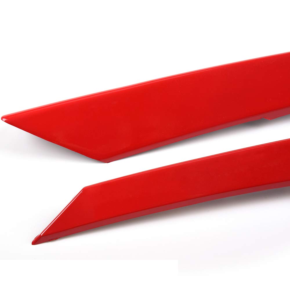 Red 3PC Grille Trims Compatible with Honda Civic 2016 2017 2018 | Type-R Style Front Hood Grille Moulding Cover Trim with Tape