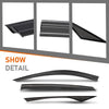 G-PLUS Out-Channel Window Vent Visor Deflectors Tape-On Side Rain Guards Compatible with Honda Accord 2018-2022 Impact-Resistant PMMA 6 PCS Smoky