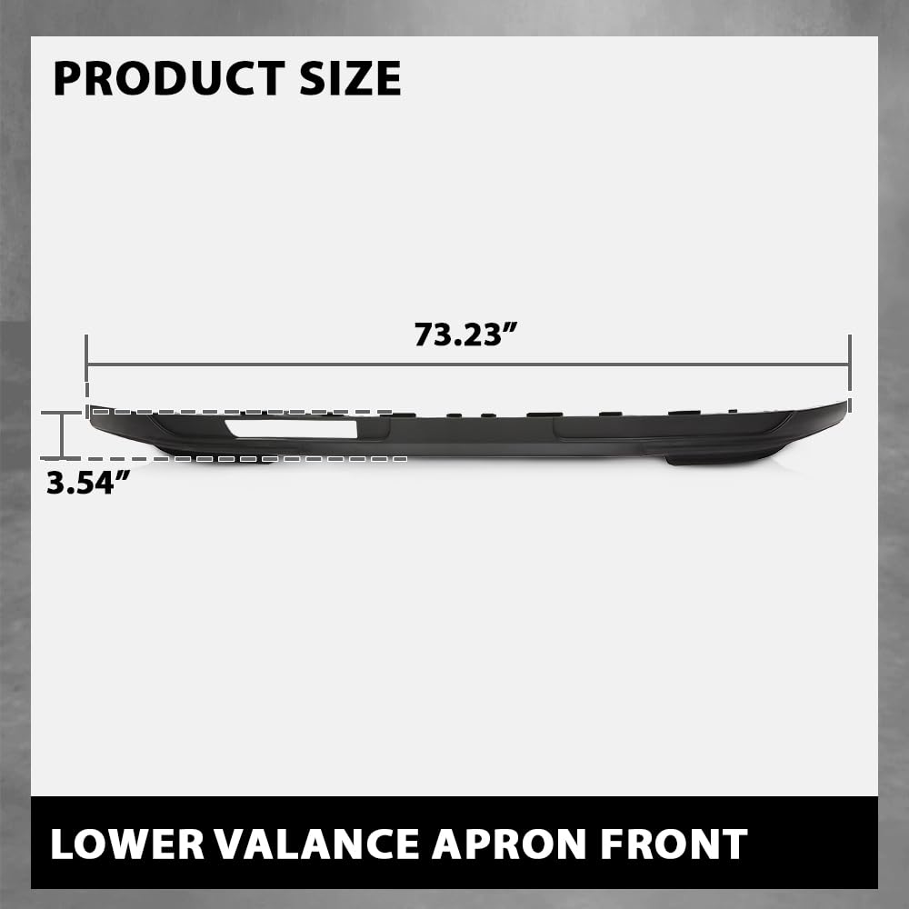 G-PLUS Front Air Dam Deflector Lower Valance Apron, Compatible with Ford Explore/Ford Police Interceptor Utility Base 2016-2019, FB5Z17626BA, FO1095269