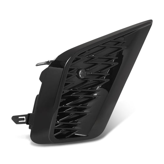 G-PLUS Front Bumper Grille Vent Insert Passenger Right Side Compatible with LX NX300 Base/F Sport/Luxury 2018-2021,Compatible with LX NX300h 2021 5314178030, LX1039135 Gloss Black