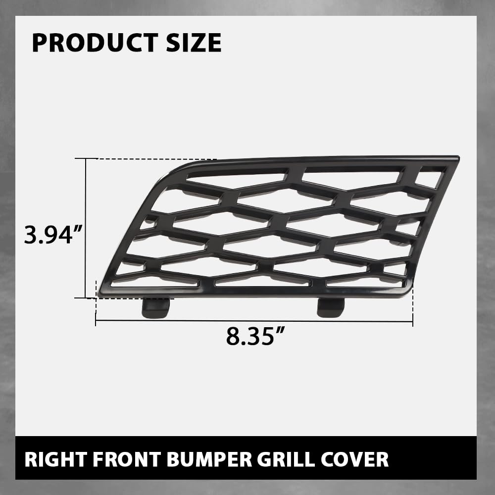 G-PLUS Front Right Bumper Air Inlet Grill Cover, Compatible with Range Rover L322 2006-2009 (Not Fit for Range Rover Sport models) Grill Cover DXB500380PUY