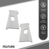 G-PLUS Cab Corner 6x9 Speaker Bracket Compatible with 1955-1959 Chevy GMC Big Window Cab Corner 6x9 Speaker Bracket