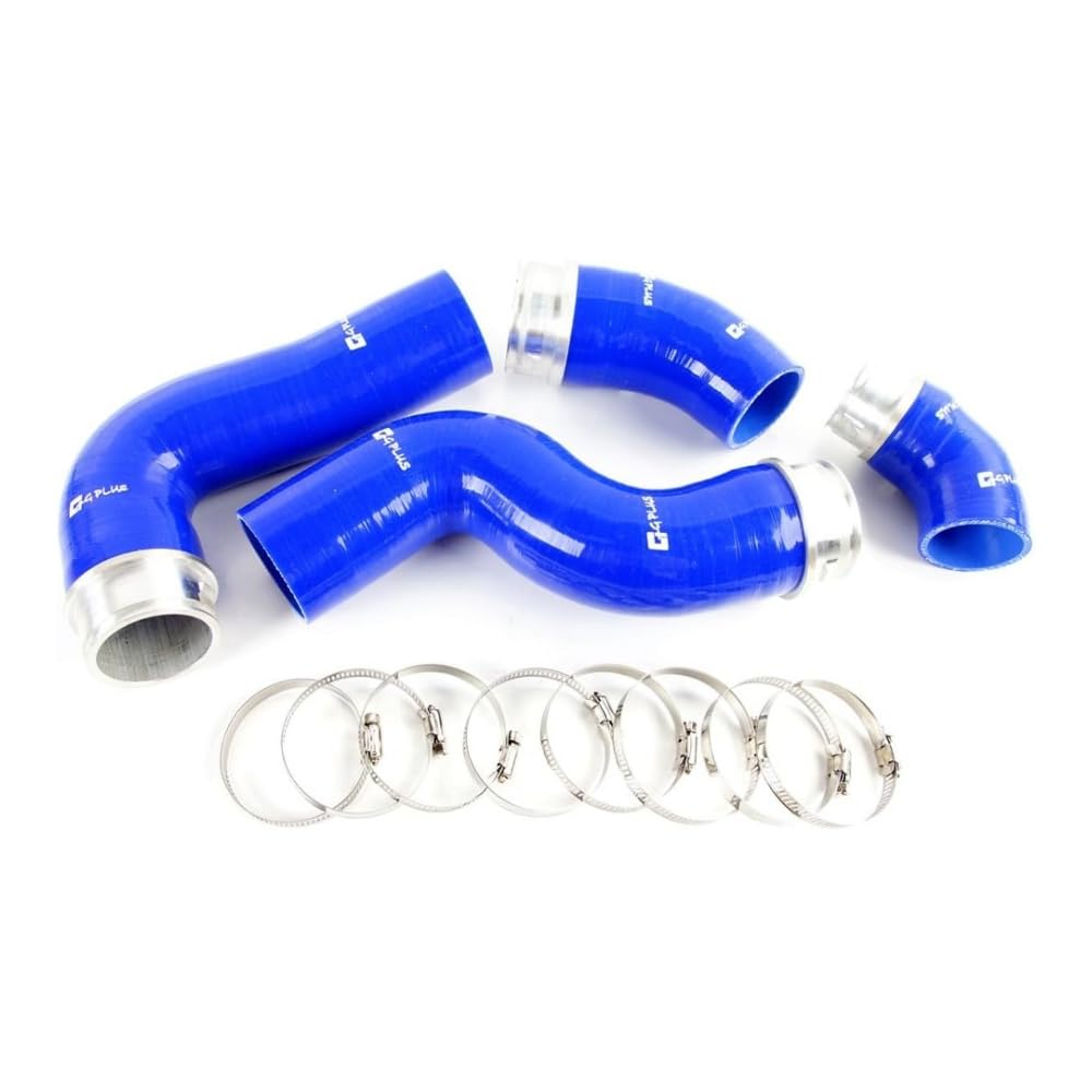 G-PLUS Silicone Intercooler Boost Hose Kit Clamps Compatible with VW Golf IV MK4 BORA 1.8T 1996-2005, Fit VW GOLF GTI MK5 MKV FSI 2.0T Blue