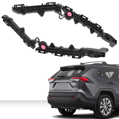 G-PLUS Rear Left & Right Side 1pair Bumper Brackets Compatible with 2019-2021 Toyota RAV4 521550R070, 521560R070, TO1143129, TO1142129