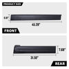 G-PLUS Rocker Panel Guard Sill Trim Compatible With Chevy Silverado/Fit GMC Sierra Extended Cab 1999-2006, Rocker Panel Protector Guard Cover Black 4PCS 14068