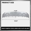 G-PLUS Front Bumper Lower Valance Skid Plate Molding, Compatible with Audi Q7 2016-2019, Not Fit SQ7 or Q7 with S-line Package, 4M0807733DKA8, 4M0-807-733-D-KA8