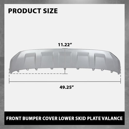G-PLUS Front Bumper Lower Valance Skid Plate Molding, Compatible with Audi Q7 2016-2019, Not Fit SQ7 or Q7 with S-line Package, 4M0807733DKA8, 4M0-807-733-D-KA8
