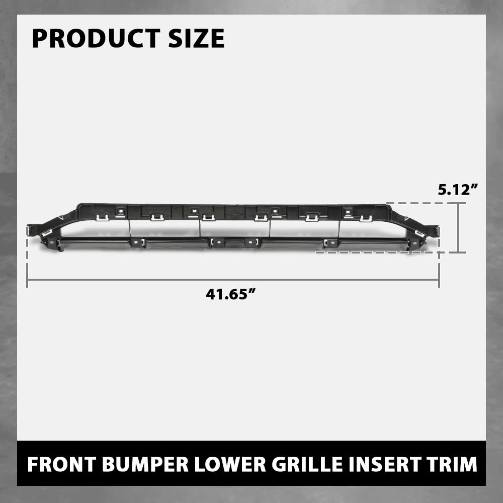 G-PLUS Front Bumper Cover Grille Insert, Compatible with Audi Q7 2016-2019, AU1036118, 4M0807647B4W3