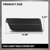 G-PLUS Fog Light Lamp Cover Black Hole Driver and Passenger Side Compatible with Cadillac SRX 2010-2016 GM1038126 GM1039126