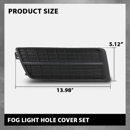 G-PLUS Fog Light Lamp Cover Black Hole Driver and Passenger Side Compatible with Cadillac SRX 2010-2016 GM1038126 GM1039126