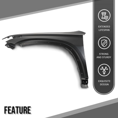 G-PLUS Front Left Driver Fender Compatible with Chevy Traverse L 2018-2021 / True North 2019-2023 Fit Chevy Traverse 2018-2023 84679031, GM1240409 Black