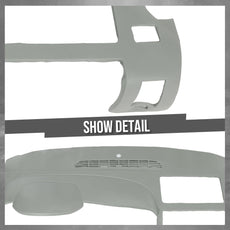 G-PLUS TPE Dash Cover for Chevy Silverado GMC Sierra 2007-2013 Gray Additional Angle