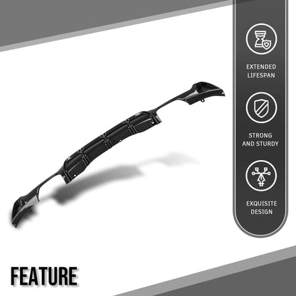 G-PLUS Rear Diffuser Compatible with BMW F32 F33 F36 420i 428i 435i M Sport 2014 2015 2016 2017 2018 2019 2020, Only Fit Model with M Sport Bumper Rear Diffuser Lip Carbon Fiber Black
