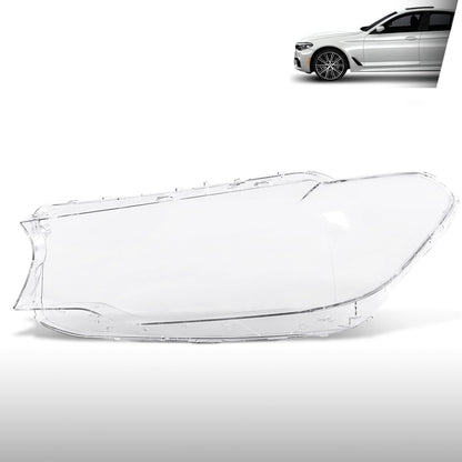 G-PLUS Headlight Lens Cover Compatible with BMW 5 Series G30 G31 G38 2017-2020 Fit BMW 520i 530i 540i 550i 2016-2019 63117214962, 7214962 Left Side Front Headlamp Lens Cover Clear