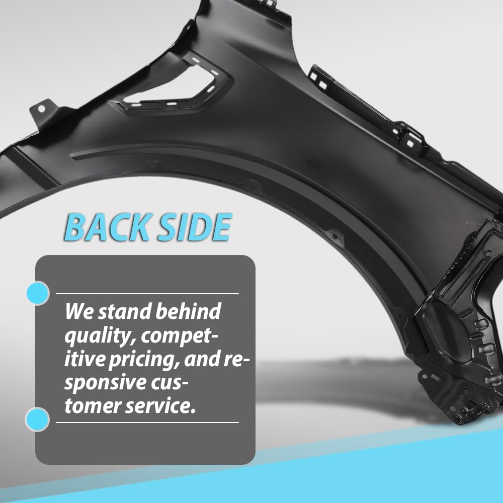 G-PLUS Front Left Driver Side Fender Compatible with Ford F150 2021-2023 FO1240337, ML3Z16006A-PFM Black