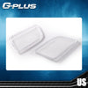 G-PLUS Front Headlight Lenses Cover Compatible with 2005-2009 Mustang,(NOT ForShelby GT500 Models),Chrome Housing A Pair Left & Right Side (Clear Lens)