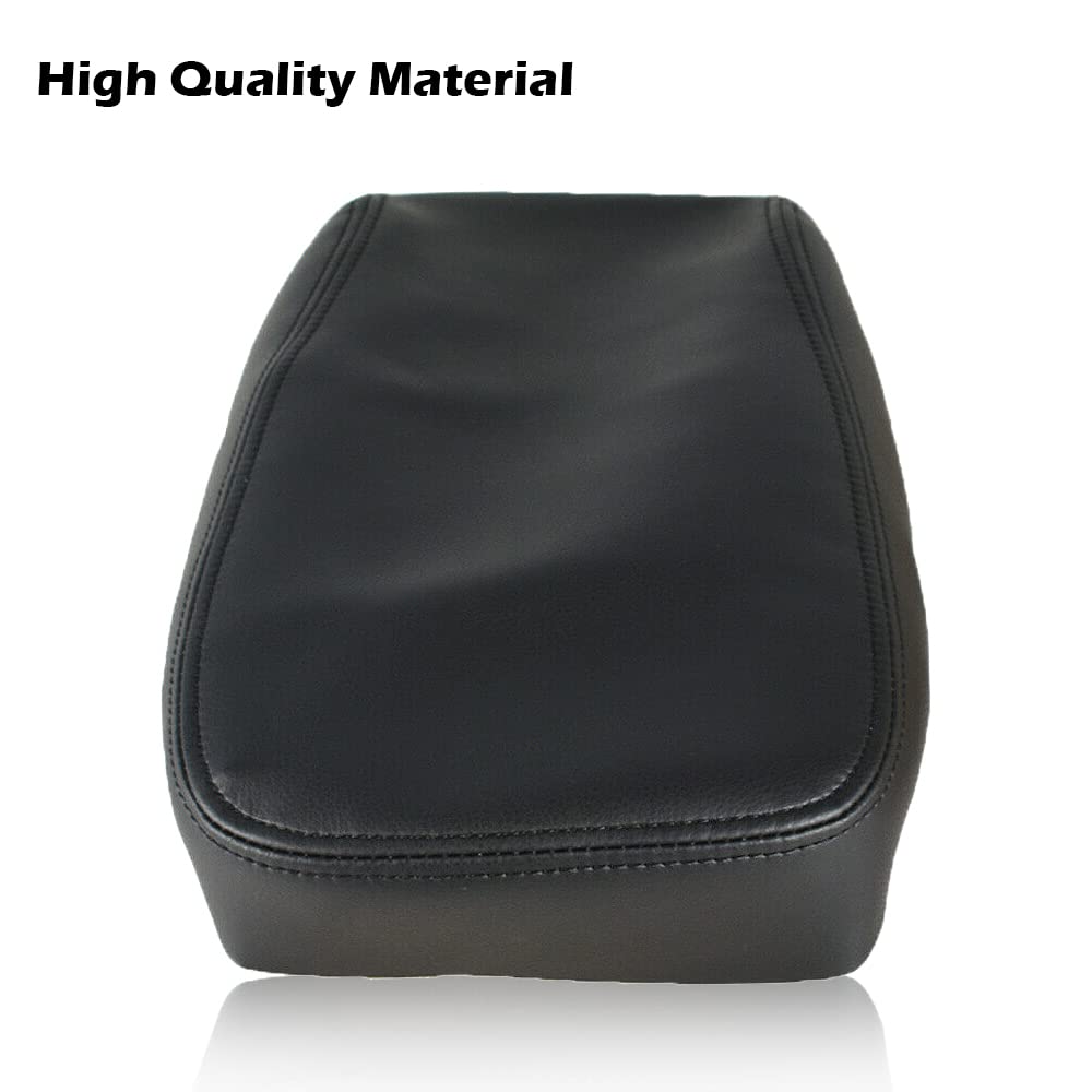 G-PLUS Center Console Armrest Cover Compatible with Toyota Avalon 2013 2014 2015 2016 2017 2018 Black Synthetic Leather