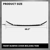 G-PLUS Front Bumper Cover Molding Trim Impact Strip, Compatible with Audi SQ5 & Q5 2018-2020 W/Sline Package, AU8537659, 80A853765RN4
