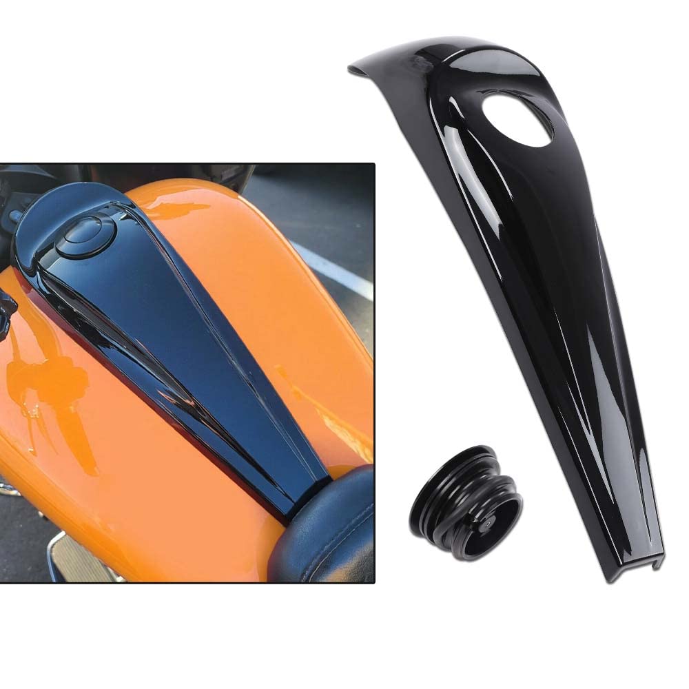 G-PLUS Fuel Console Gas Tank Cap Cover Compatible with Harley Electra Road Glide Touring 08-22 Dash