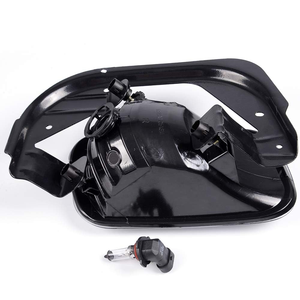 G-PLUS Bumper Fog Lights Compatible with Dodge Ram 1500 2009-2012,Fit Dodge Ram 2500 3500 2010-2018 Clear Lens Driving Lamps w/Bezel + H10 12V 42W Halogen Bulbs