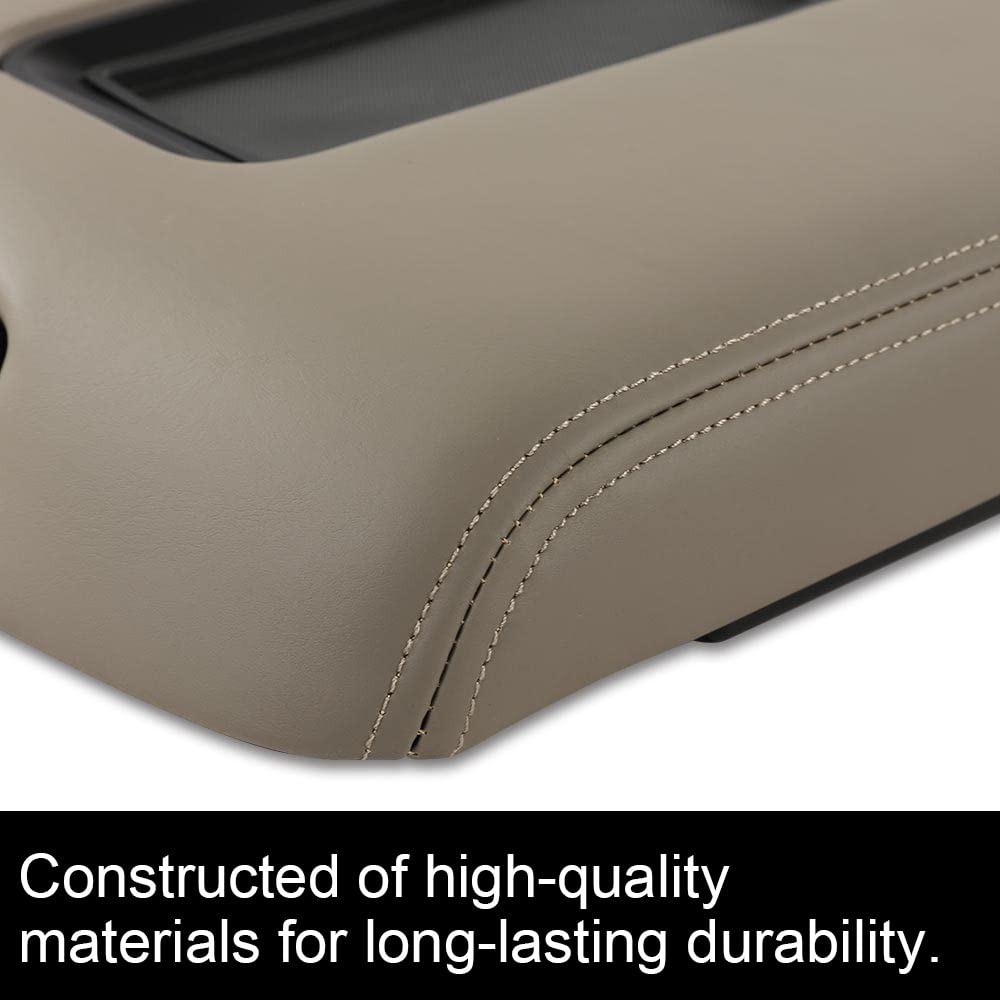 G-PLUS Center Console Armrest Lid Compatible with Chevy Tahoe/Suburban 2015-2019,Fit GMC Yukon/Yukon XL Center 2015-2019 Console Armrest Lid 0227083AA L0227083AA Brown