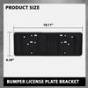 G-PLUS Bumper License Plate Bracket Compatible with Dodge Jeep Chrysler 2013-2021 68213436AC Black
