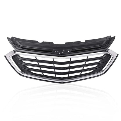 G-PLUS Front Bumper Upper Grille Grill, Compatible with Chevy Equinox 2018 2019 2020, Black & Chrome