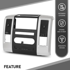 G-PLUS Radio Climate Bezel for Dodge Ram 2009-2012 Silver Product Specifications