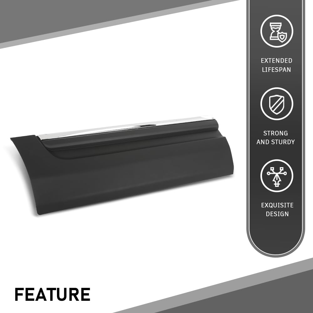 G-PLUS Rear Right Door Body Molding Trim, Compatible with Ford Explorer 2011-2014, Passenger Side, BB5Z7825556BA Black&Silver