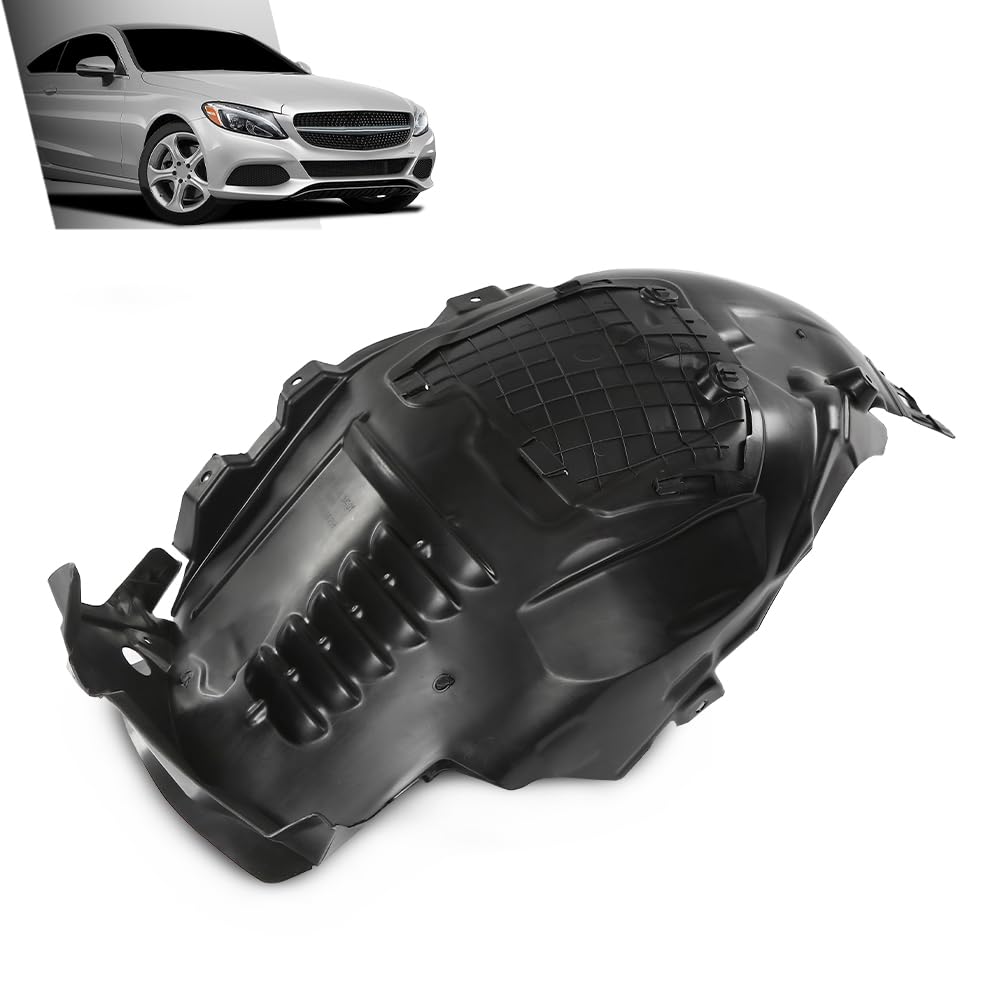 G-PLUS Front Right Fender Liner Wheel Arch Housing Compatible with Benz C300 C350e C43 C450 AMG 2015-2021 A2056903401, 2056903401 2016