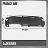 G-PLUS TPE Dash Cover Dashboard Panel Compatible with Nissan 240SX 1989 1990 1991 1992 1993 1994 Without Heads Up Display Black