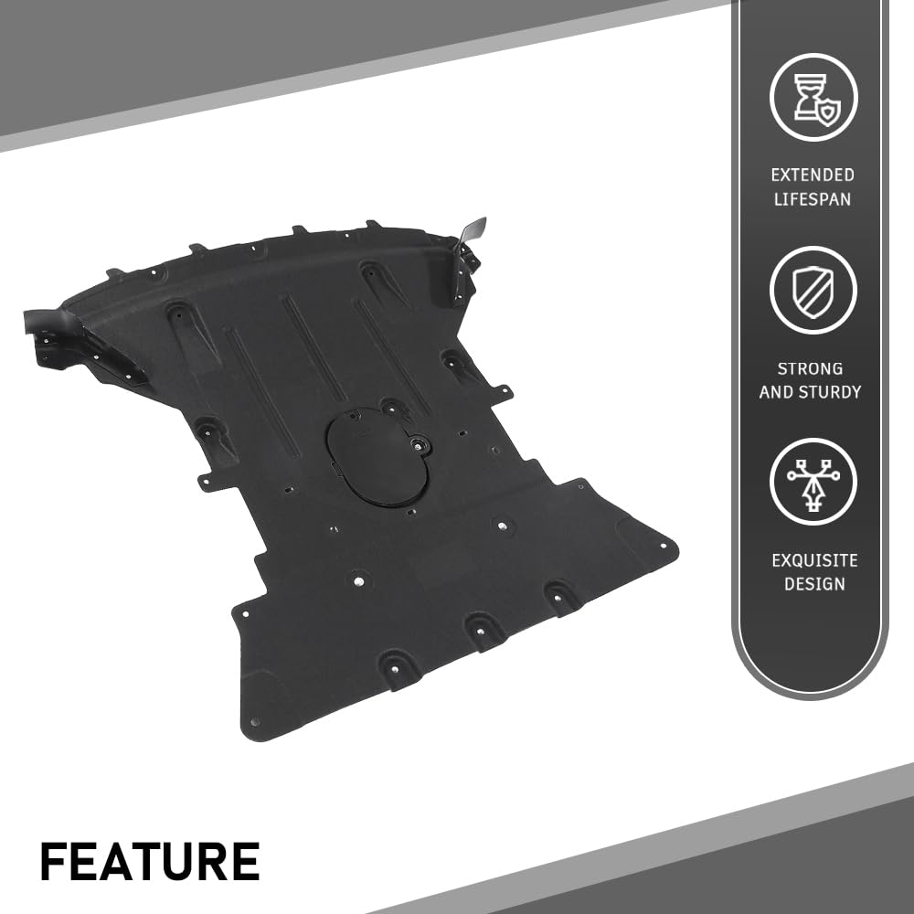 G-PLUS Front Engine Splash Shields, Compatible with Jeep Grand Cherokee 2022-2024/ Cherokee L 2021-2024, 68377818AF, CH1228178