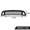G-PLUS Honeycomb Mesh Front Bumper Upper Grill Compaitble with Ford Mustang 2013-2014 (Except Shelby) Upper Hood Grille With DRL LED Yellow Turn Signal Clear Lens ABS