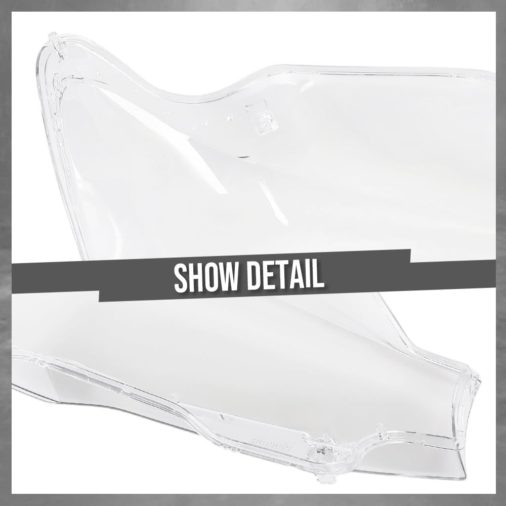 G-PLUS Headlight Lens Cover Compatible with BMW X3 F25 2014-2017 Left Side Front Headlamp Lens Cover Clear