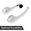 G-PLUS Inside Door Handles and Window Cranks Set Compatible with Chevy & GMC Truck 1947-1966 Chrome