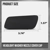 G-PLUS Headlamp Washer Cover Cap Pair Compatible with Volvo S90 / V90 / V90 Cross Country 2017 2018 2019 2020 2021 2022 2023 2024 2025 39839830, 39839842 Glossy Black
