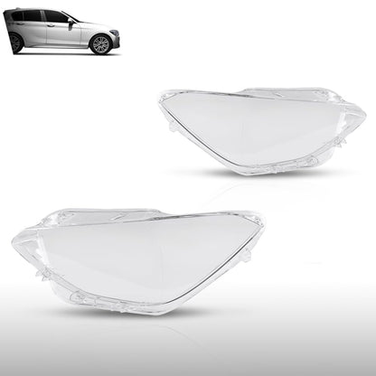 G-PLUS Headlight Lens Cover Compatible with BMW F20 2012-2014 Left & Right Pair Front Headlamp Lens Cover Clear